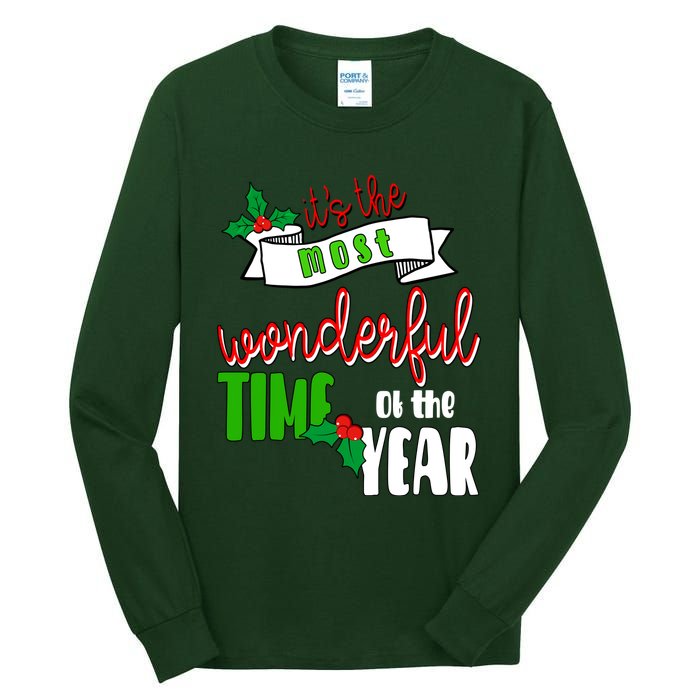 Its The Most Wonderful Time Of The Year Christmas Festive Tall Long Sleeve T-Shirt