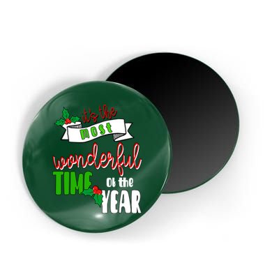 Its The Most Wonderful Time Of The Year Christmas Festive Magnet