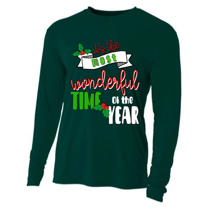 Its The Most Wonderful Time Of The Year Christmas Festive Cooling Performance Long Sleeve Crew