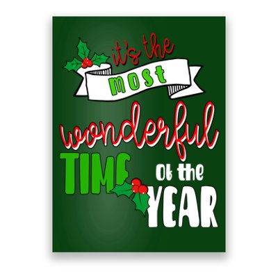 Its The Most Wonderful Time Of The Year Christmas Festive Poster