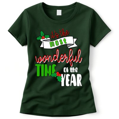 Its The Most Wonderful Time Of The Year Christmas Festive Womens T-Shirt
