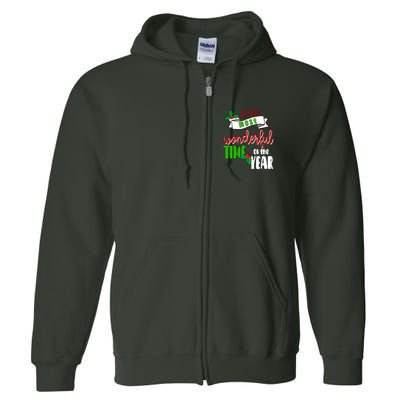 Its The Most Wonderful Time Of The Year Christmas Festive Full Zip Hoodie