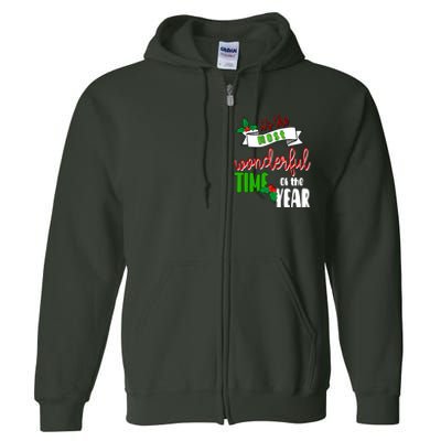 Its The Most Wonderful Time Of The Year Christmas Festive Full Zip Hoodie