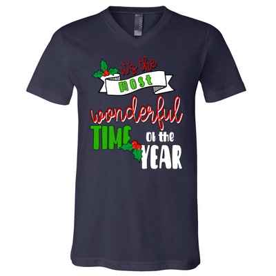 Its The Most Wonderful Time Of The Year Christmas Festive V-Neck T-Shirt