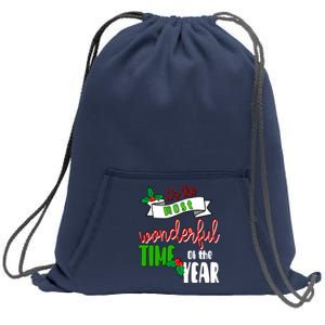 Its The Most Wonderful Time Of The Year Christmas Festive Sweatshirt Cinch Pack Bag