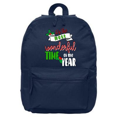 Its The Most Wonderful Time Of The Year Christmas Festive 16 in Basic Backpack