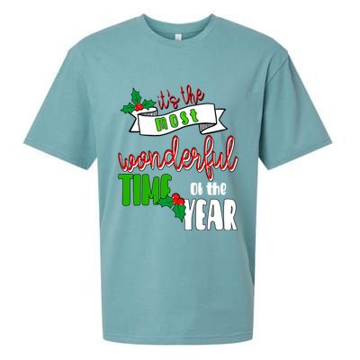 Its The Most Wonderful Time Of The Year Christmas Festive Sueded Cloud Jersey T-Shirt