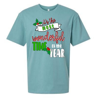 Its The Most Wonderful Time Of The Year Christmas Festive Sueded Cloud Jersey T-Shirt