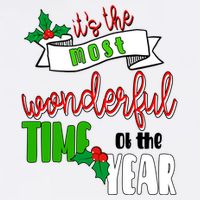Its The Most Wonderful Time Of The Year Christmas Festive Garment-Dyed Sweatshirt