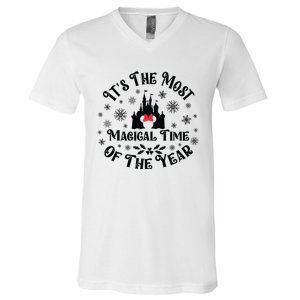 ItS The Most Magical Time Of The Year Christmas Holiday V-Neck T-Shirt