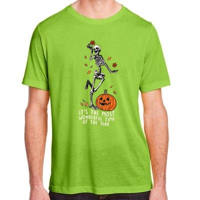 It’S The Most Wonderful Time Of The Year Skeleton Halloween Gift Adult ChromaSoft Performance T-Shirt