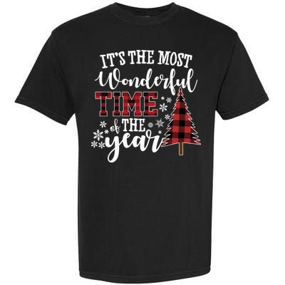 It's The Most Wonderful Time Of The Year Christmas Tree Holiday Garment-Dyed Heavyweight T-Shirt