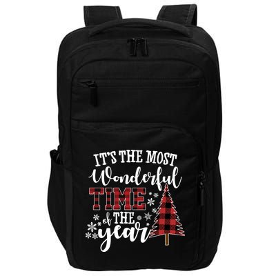 It's The Most Wonderful Time Of The Year Christmas Tree Holiday Impact Tech Backpack