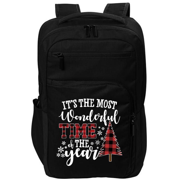 It's The Most Wonderful Time Of The Year Christmas Tree Holiday Impact Tech Backpack