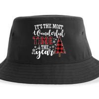 It's The Most Wonderful Time Of The Year Christmas Tree Holiday Sustainable Bucket Hat