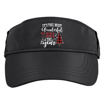 It's The Most Wonderful Time Of The Year Christmas Tree Holiday Adult Drive Performance Visor