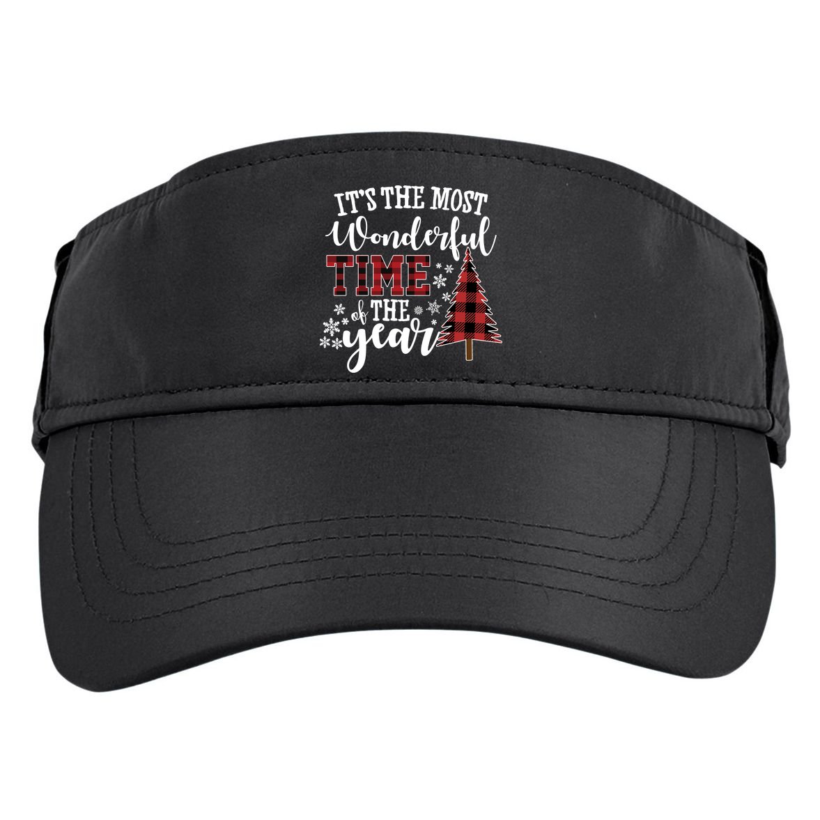 It's The Most Wonderful Time Of The Year Christmas Tree Holiday Adult Drive Performance Visor