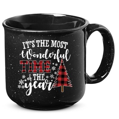 It's The Most Wonderful Time Of The Year Christmas Tree Holiday 15oz Campfire Ceramic Mug