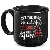 It's The Most Wonderful Time Of The Year Christmas Tree Holiday 15oz Campfire Ceramic Mug