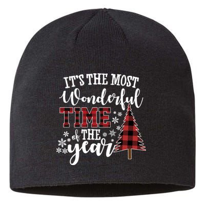 It's The Most Wonderful Time Of The Year Christmas Tree Holiday Sustainable Beanie