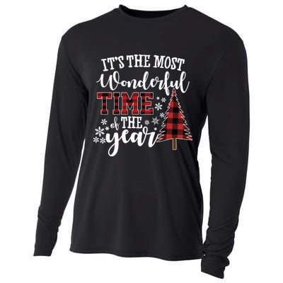 It's The Most Wonderful Time Of The Year Christmas Tree Holiday Cooling Performance Long Sleeve Crew
