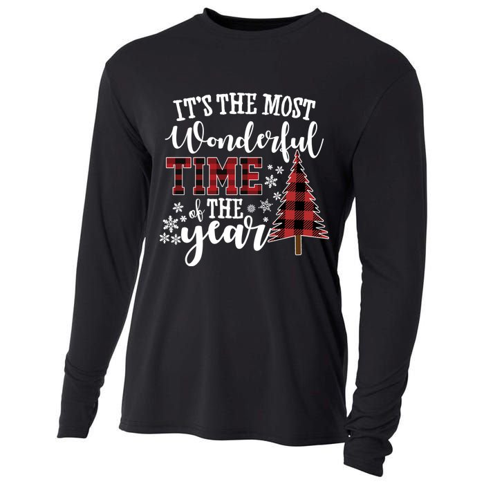 It's The Most Wonderful Time Of The Year Christmas Tree Holiday Cooling Performance Long Sleeve Crew