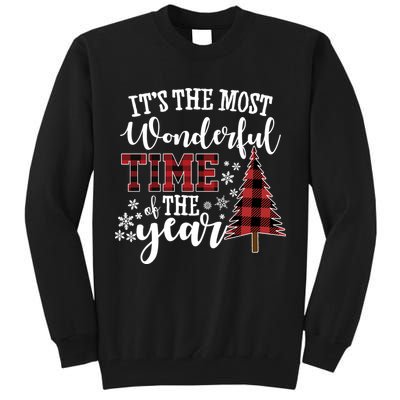 It's The Most Wonderful Time Of The Year Christmas Tree Holiday Tall Sweatshirt