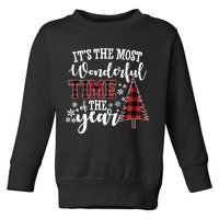 It's The Most Wonderful Time Of The Year Christmas Tree Holiday Toddler Sweatshirt