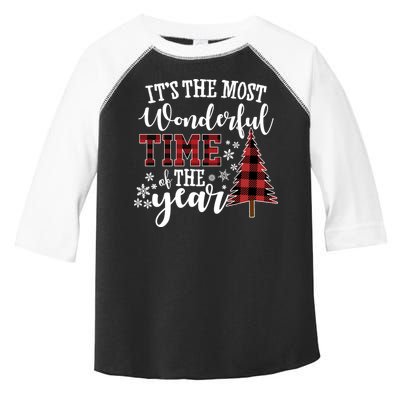 It's The Most Wonderful Time Of The Year Christmas Tree Holiday Toddler Fine Jersey T-Shirt