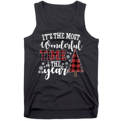 It's The Most Wonderful Time Of The Year Christmas Tree Holiday Tank Top