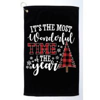 It's The Most Wonderful Time Of The Year Christmas Tree Holiday Golf Towel
