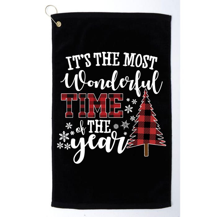 It's The Most Wonderful Time Of The Year Christmas Tree Holiday Golf Towel