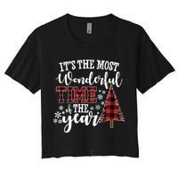 It's The Most Wonderful Time Of The Year Christmas Tree Holiday Crop Top