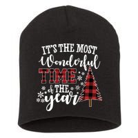 It's The Most Wonderful Time Of The Year Christmas Tree Holiday Short Acrylic Beanie
