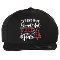 It's The Most Wonderful Time Of The Year Christmas Tree Holiday Wool Snapback Cap