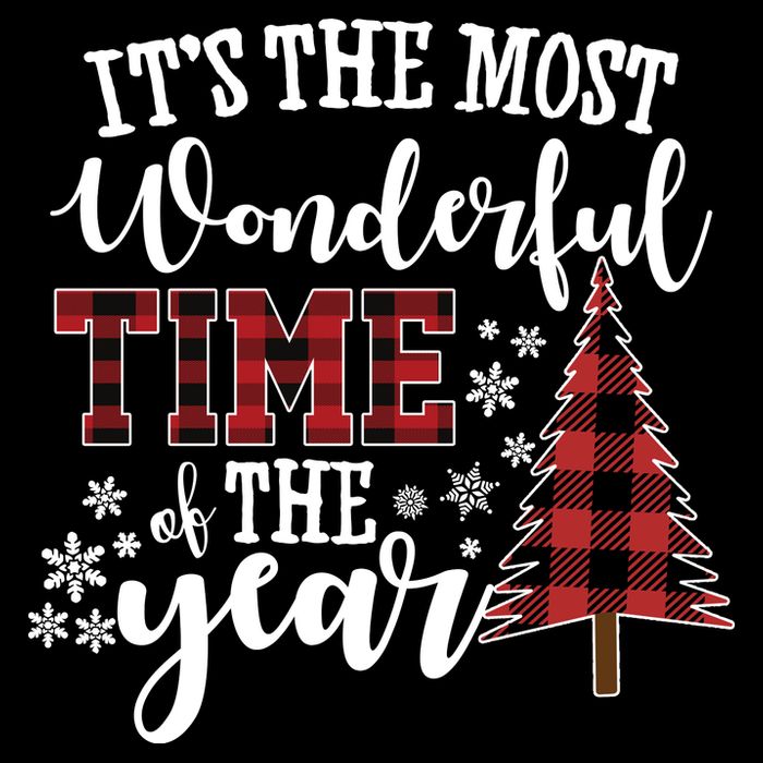 It's The Most Wonderful Time Of The Year Christmas Tree Holiday Wool Snapback Cap