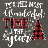 It's The Most Wonderful Time Of The Year Christmas Tree Holiday Cotton Canvas Backpack