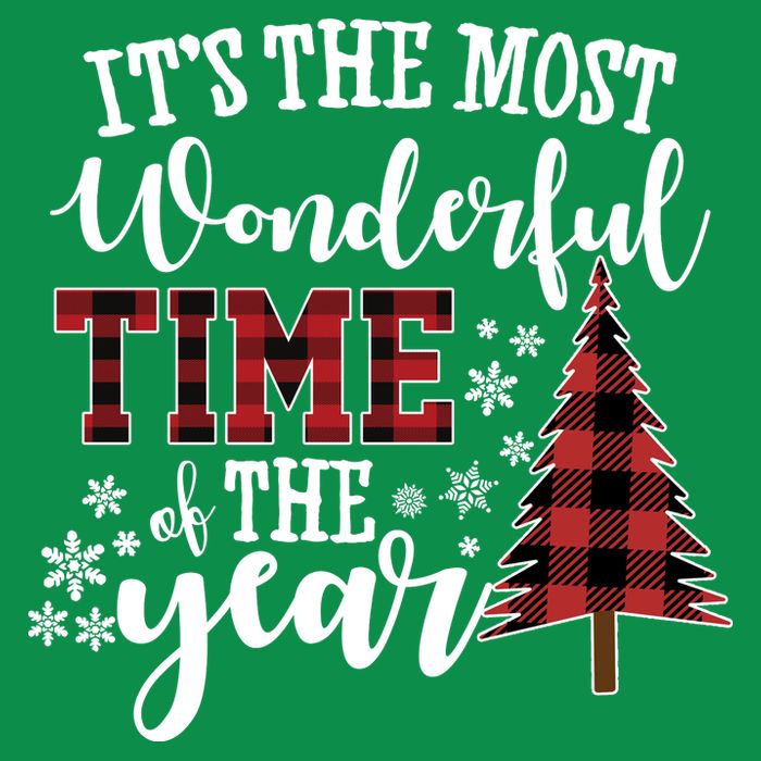 It's The Most Wonderful Time Of The Year Christmas Tree Holiday Sweatshirt