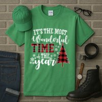 It's The Most Wonderful Time Of The Year Christmas Tree Holiday Tall T-Shirt