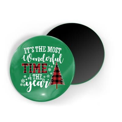 It's The Most Wonderful Time Of The Year Christmas Tree Holiday Magnet