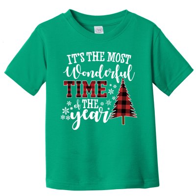 It's The Most Wonderful Time Of The Year Christmas Tree Holiday Toddler T-Shirt