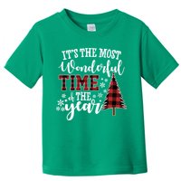 It's The Most Wonderful Time Of The Year Christmas Tree Holiday Toddler T-Shirt