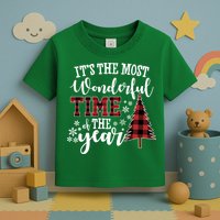 It's The Most Wonderful Time Of The Year Christmas Tree Holiday Toddler T-Shirt