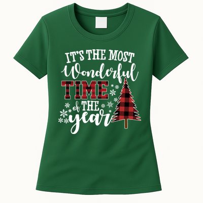 It's The Most Wonderful Time Of The Year Christmas Tree Holiday Womens T-Shirt
