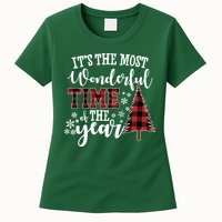 It's The Most Wonderful Time Of The Year Christmas Tree Holiday Womens T-Shirt