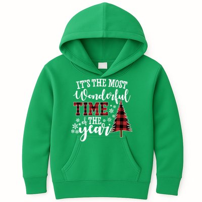 It's The Most Wonderful Time Of The Year Christmas Tree Holiday Kids Hoodie