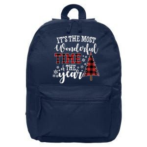 It's The Most Wonderful Time Of The Year Christmas Tree Holiday 16 in Basic Backpack