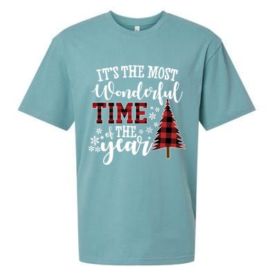 It's The Most Wonderful Time Of The Year Christmas Tree Holiday Sueded Cloud Jersey T-Shirt