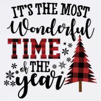 It's The Most Wonderful Time Of The Year Christmas Tree Holiday Garment-Dyed Sweatshirt