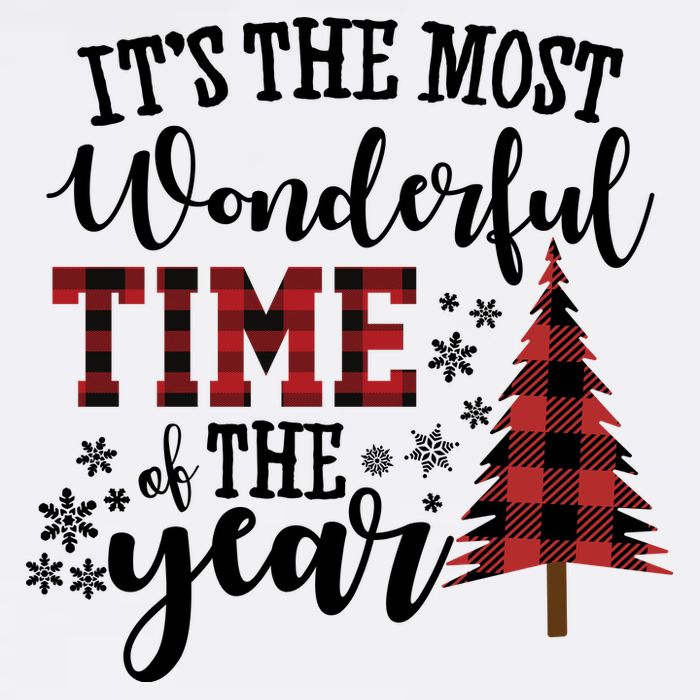 It's The Most Wonderful Time Of The Year Christmas Tree Holiday Garment-Dyed Sweatshirt
